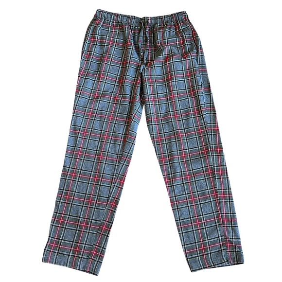 Eddie Bauer Pants Men's M Gray Stewart Scotch Plaid Lounge Pajama Pants - Picture 3 of 11